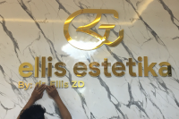 Huruf Timbul Akrilik GOLD
