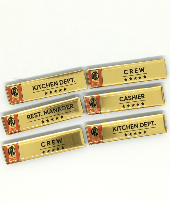 Name Tag Akrilik Gold